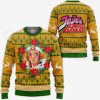 1104 AOP Jojo Characters Ugly Xmas VA Dio Brando 3 MK sweatshirt F 2BB - JJBA Store