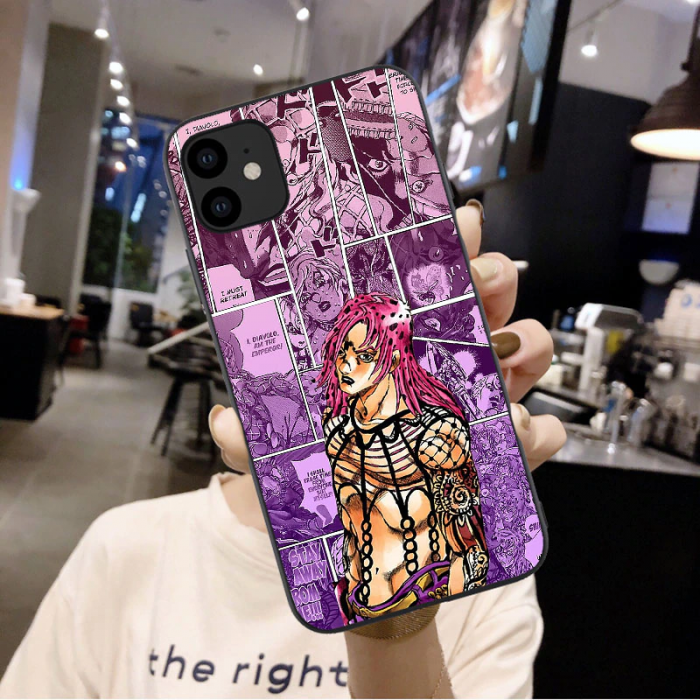 Japanese Cartoon Phone Case For iPhones 11 12 Pro Max X XR Xs Max SE 6 3 - JJBA Store