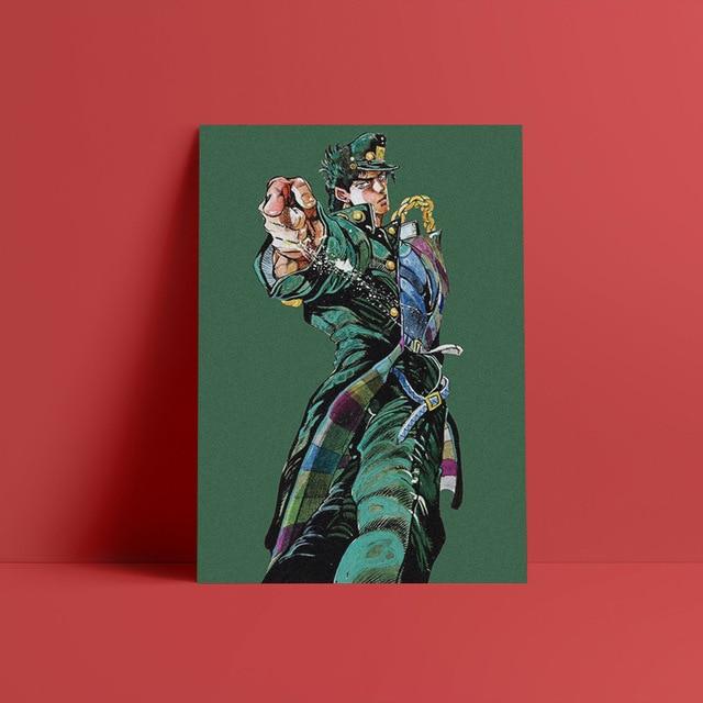 Jotaro Kujo Wall Art – Canvas Decoration Poster – Family Bedroom Decoration  Painting – Jojo Merch