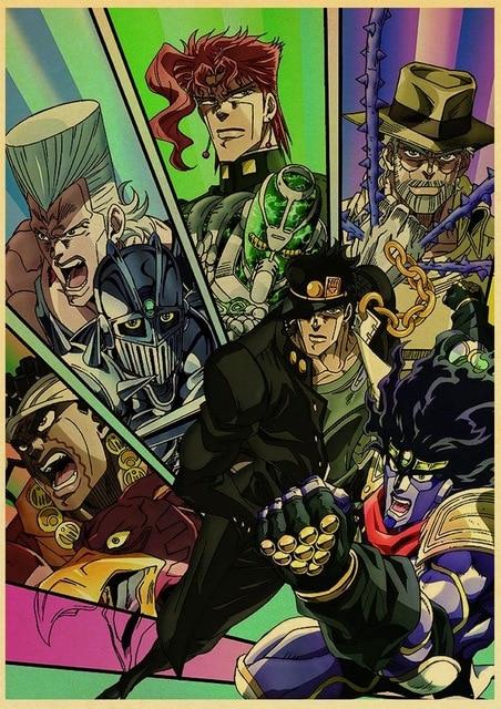 Jojos Bizarre Adventure Jotaro Kujo and Dio 3D Anime Poster