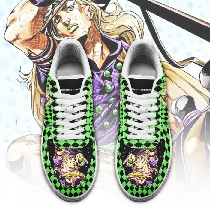 gyro zeppeli air force sneakers custom jojos anime shoes fan gift idea pt06 gearanime 2 - JJBA Store