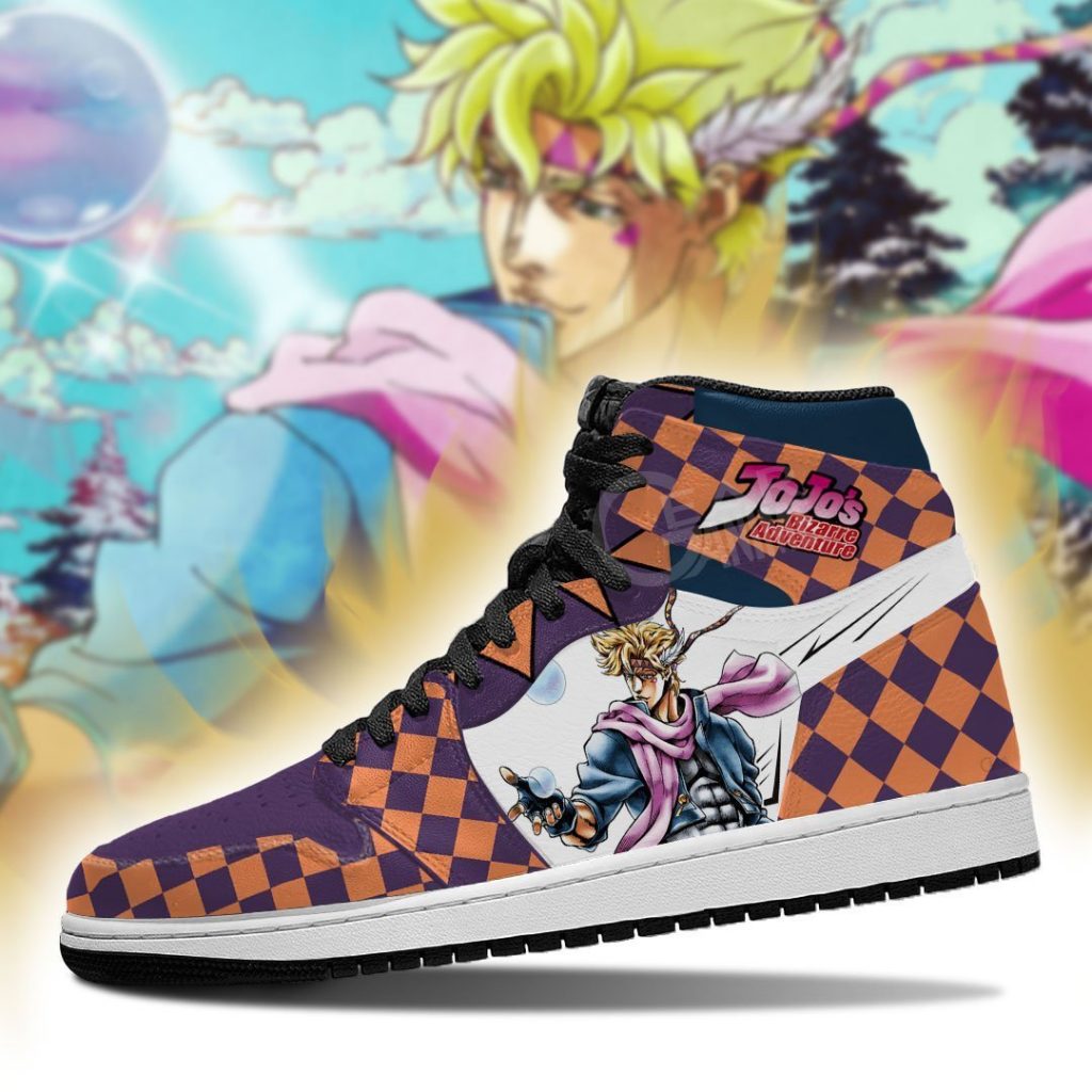 jojos bizarre adventure jordan sneakers caesar anthonio zeppeli shoes gearanime 4 - JJBA Store