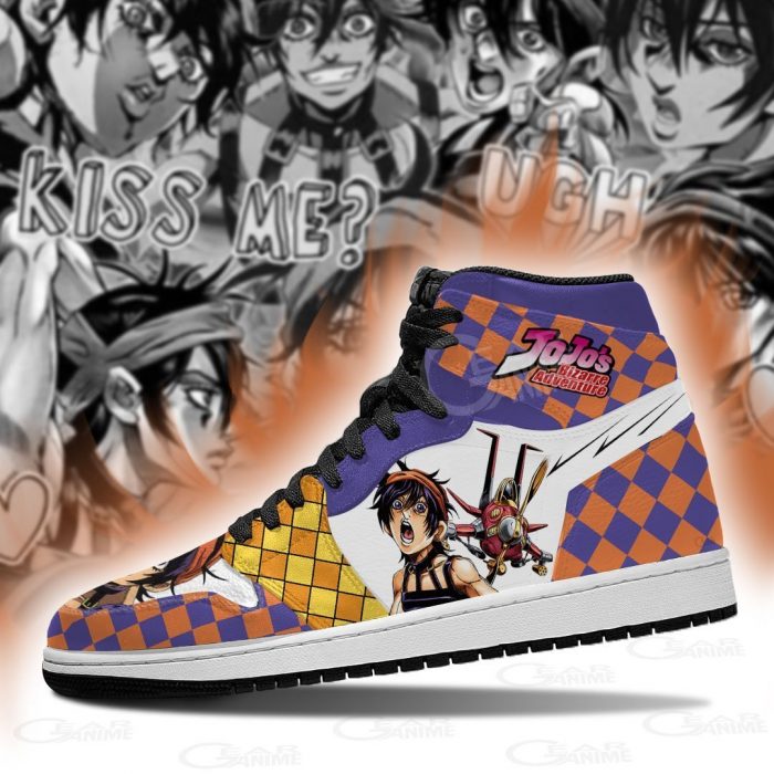 jojos bizarre adventure jordan sneakers narancia ghirga anime shoes gearanime 3 - JJBA Store