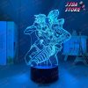 3D Lamp Anime Jojo Bizarre Adventure For Bedroom Decor Light Birthday Gift Him Jojos Led Manga