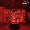 3D Led Light Anime Jojo Bizarre Adventure Group For Bedroom Decor Birthday Gift Him Jojo Lamp Manga