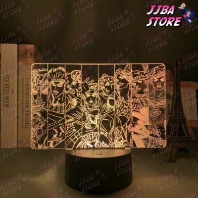 3D Led Light Anime Jojo Bizarre Adventure Group For Bedroom Decor Birthday Gift Him Jojo Lamp Manga