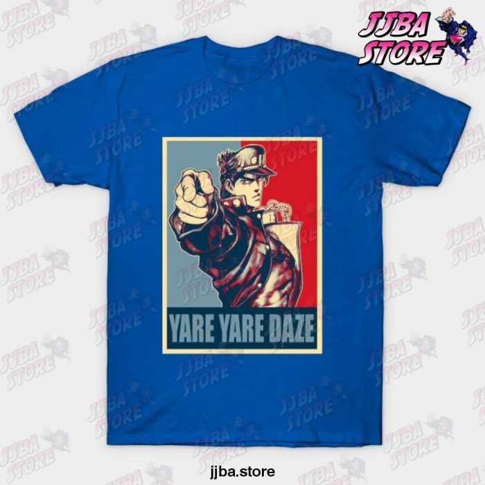 Jjba Yare Daze T-Shirt Blue / S