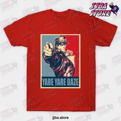 Jjba Yare Daze T-Shirt Red / S