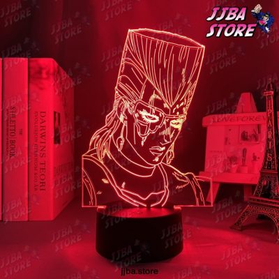 Jojo Bizarre Adventure Jean Pierre Polnareff 3D Led Light Anime For Bedroom Decor Birthday Gift