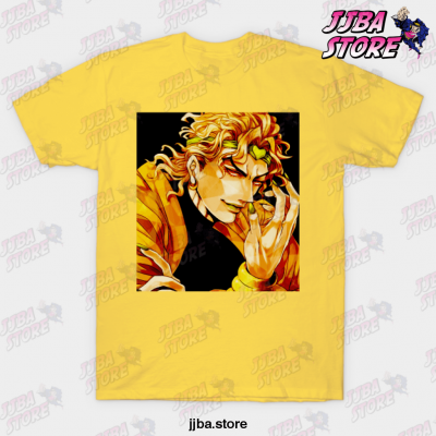 Jojos Bizarre Adventure Dio Brando T-Shirt Yellow / S