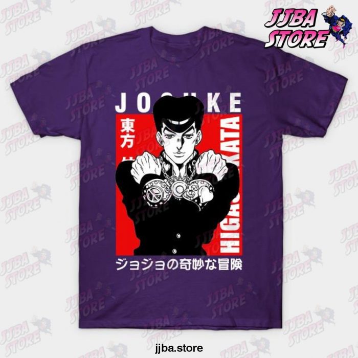 Josuke Higashikata T-Shirt Purple / S