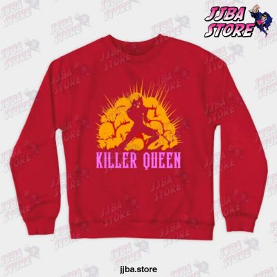 Killer Queen Jojos Bizarre Adventure Sweatshirt Red / S