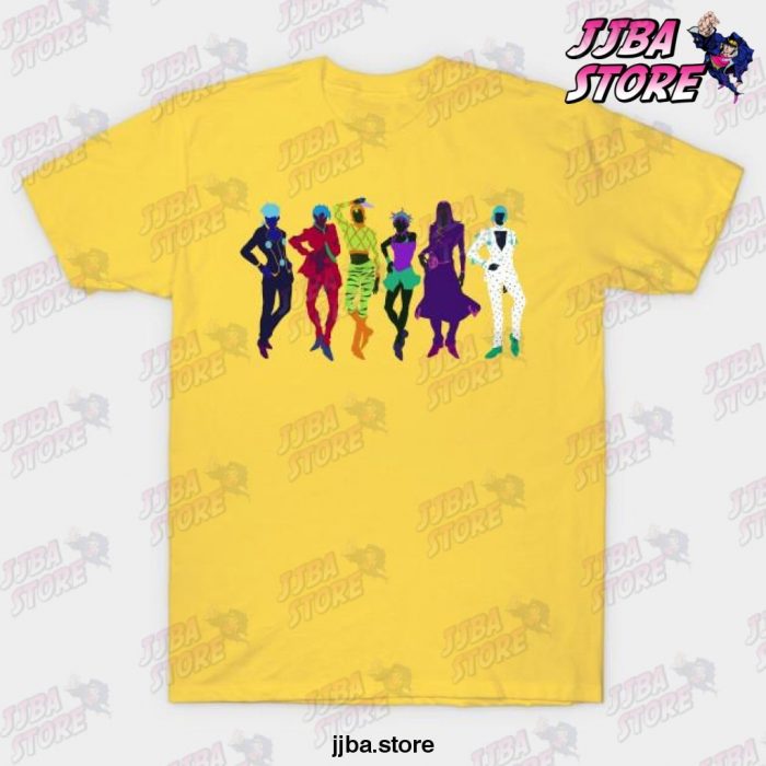 Passione Gang Jjba T-Shirt Yellow / S