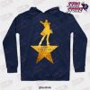 Star Platinum Jojos Bizarre Adventure Hoodie Navy Blue / S