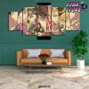 Wall Art Home Green Jojo Bizarre Adventure Decoration Canvas 5Pcs Paintings Pictures Hd Prints