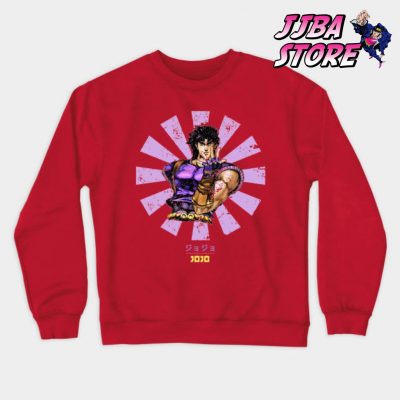 Jojo Bizarre Retro Japanese Sweatshirt Red / S