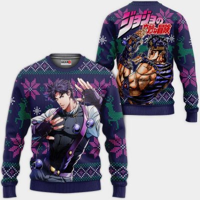Jonathan Joestar Ugly Christmas Sweater Custom Anime JJBA Xmas Gifts
