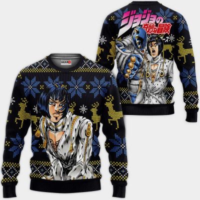 Bruno Bucciarati Ugly Christmas Sweater Custom Anime JJBA Xmas Gifts