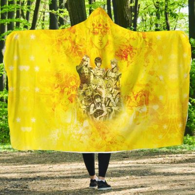Ethereal Golden Wind Jojo's Bizarre Adventure Hooded Blanket