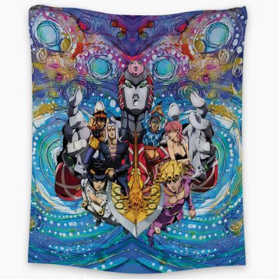 Trippy Golden Wind Squad Jojo’s Bizarre Adventure Tapestry