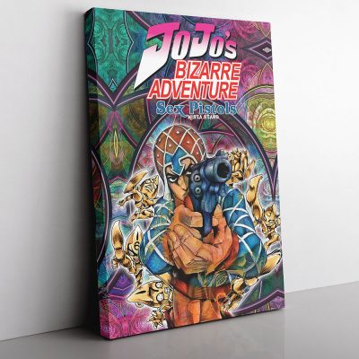 Trippy Guido Mista Six Bullets Jojo’s Bizarre Adventure Canvas Print Wall Art