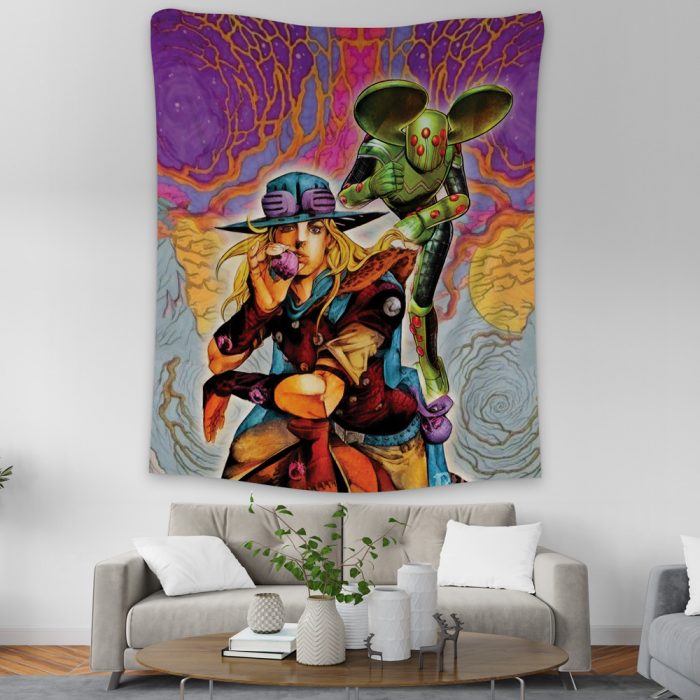 Trippy Gyro Zeppeli Ball Breaker Jojo’s Bizarre Adventure Tapestry