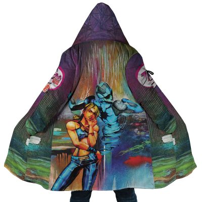 Trippy Jolyne Cujoh Stone Ocean Jojo’s Bizarre Adventure Dream Cloak Coat