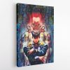 Trippy Josuke Shining Diamond Jojo’s Bizarre Adventure Canvas Print Wall Art