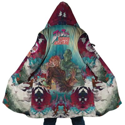 Trippy Kakyoin Hierophant Green Jojo’s Bizarre Adventure Dream Cloak Coat