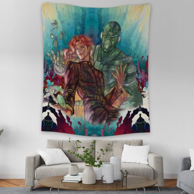 Trippy Kakyoin Hierophant Green Jojo’s Bizarre Adventure Tapestry