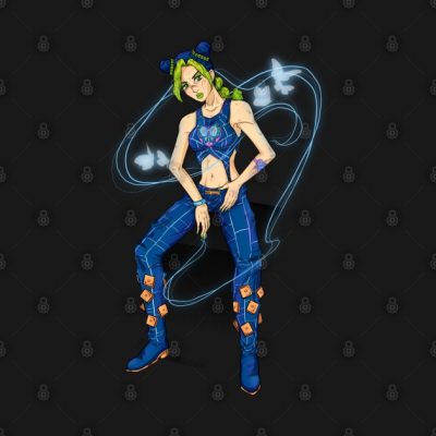 Jolyne Cujoh Blue Version Hoodie Official Cow Anime Merch