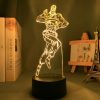 JoJo Bizarre Adventure 3d Light Anime for Bedroom Decor Light Birthday Gift Manga Jojo Figure Night 2 - JJBA Store