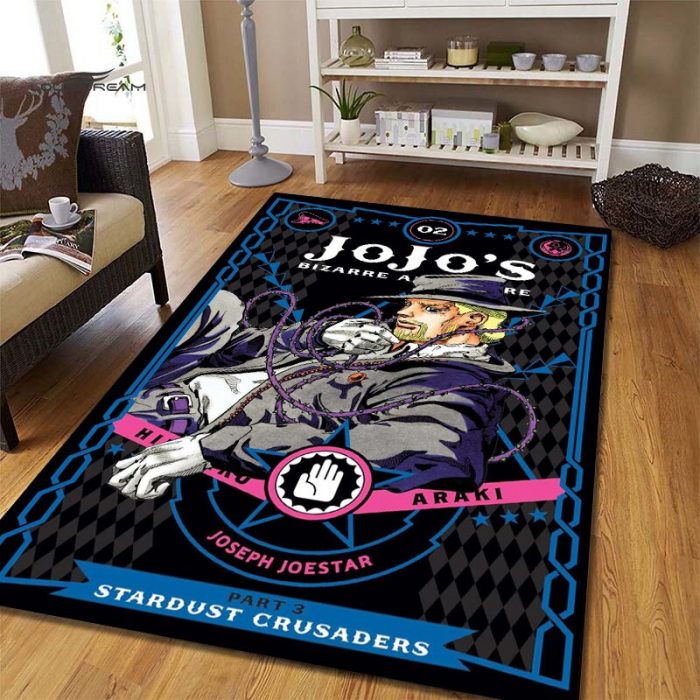 Jojo s Bizarre Adventure Area Rug JOJO Carpet Anime Rug Holiday Gifts Rugs For Living Room 5 - JJBA Store