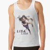 Jojo'S Lisa Lisa Sticker Tank Top Official Cow Anime Merch