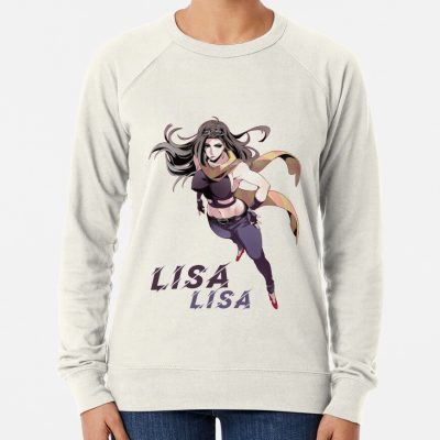 Jojo'S Lisa Lisa Sticker Sweatshirt Official Cow Anime Merch